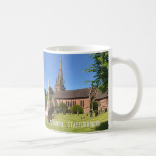 Caneca De Café Wombourne, Staffordshire Igreja em um