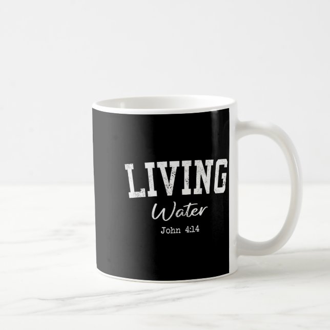 Caneca De Café Women Christian Shirts Living Water Bible Worship  (Direita)