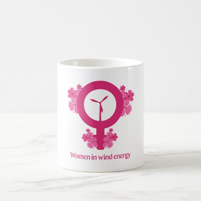Caneca De Café Women in Wind Energy – Feminist Gift (Centro)