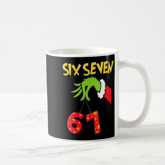 Caneca De Café Womens 6 7 Six Seven Gen Z Alpha Meme Slang Holida (Direita)