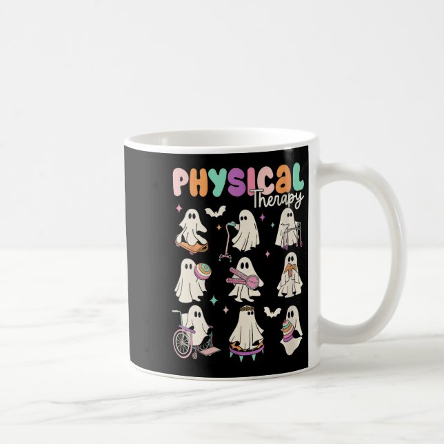Caneca De Café Womens Cute Ghost Physical Therapy Pt Physical The (Direita)