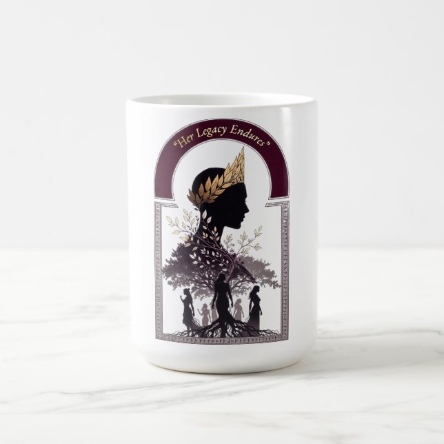 Caneca De Café Womens Day Strength Legacy, Women Empowerment Gift (Centro)