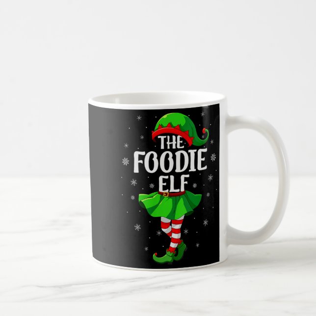 Caneca De Café Womens Foodie Elf Christmas Girls Women Elf Squad  (Direita)