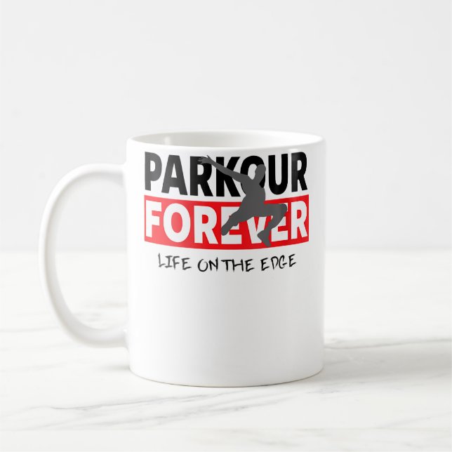 Caneca De Café Womens Freerunner - Freerunning - Traceur - Parkou (Esquerda)