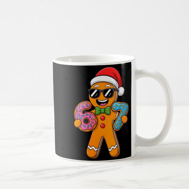 Caneca De Café Womens Funny Gingerbread Six Seven 67 Ice Cream Ch (Direita)