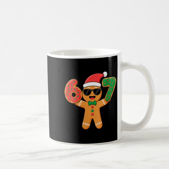 Caneca De Café Womens Funny Gingerbread Six Seven 67 Ice Cream Dr (Direita)