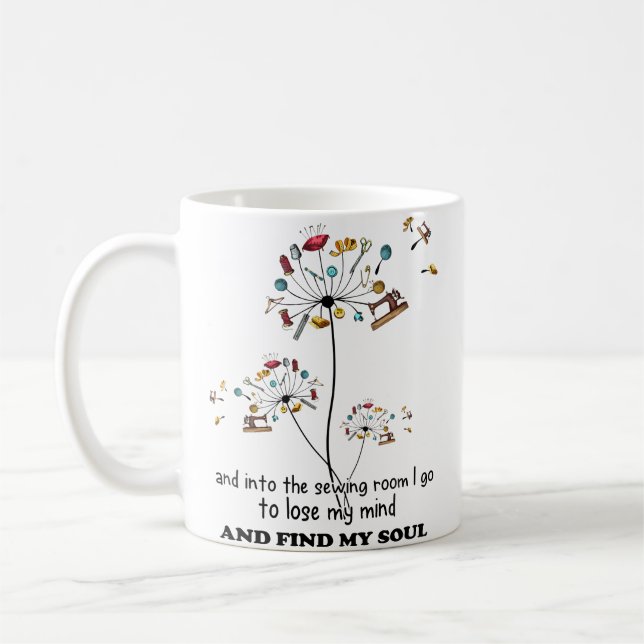 Caneca De Café Womens Funny Quote About Quilting - Funny Quilting (Esquerda)