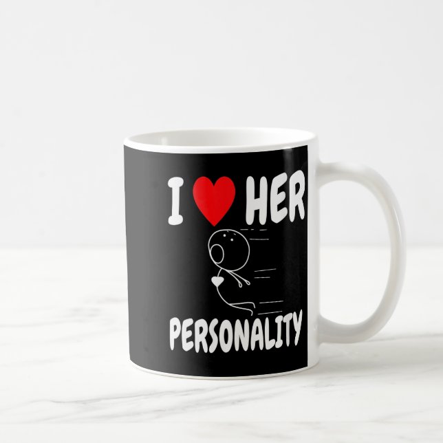 Caneca De Café Women's Funny Valentine's Day Couple Matching I Lo (Direita)