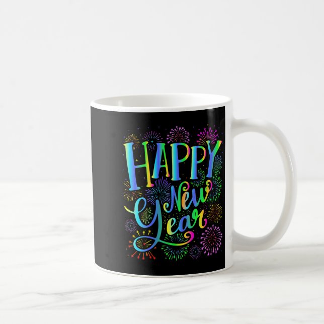 Caneca De Café Womens Happy New Year 2026 V-neck  (Direita)