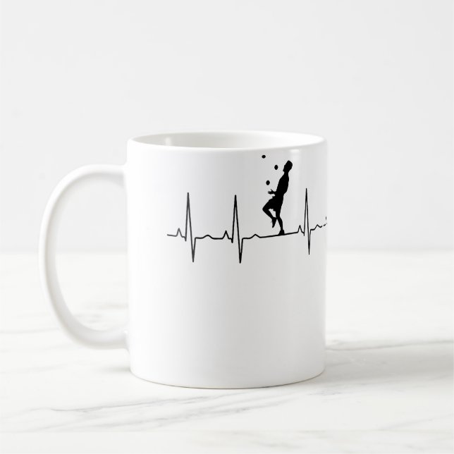Caneca De Café Womens Juggling Heartbeat Juggling (Esquerda)