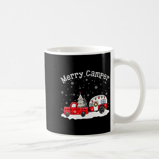 Caneca De Café Womens Merry Camper Christmas Santa Claus Camng Re (Direita)
