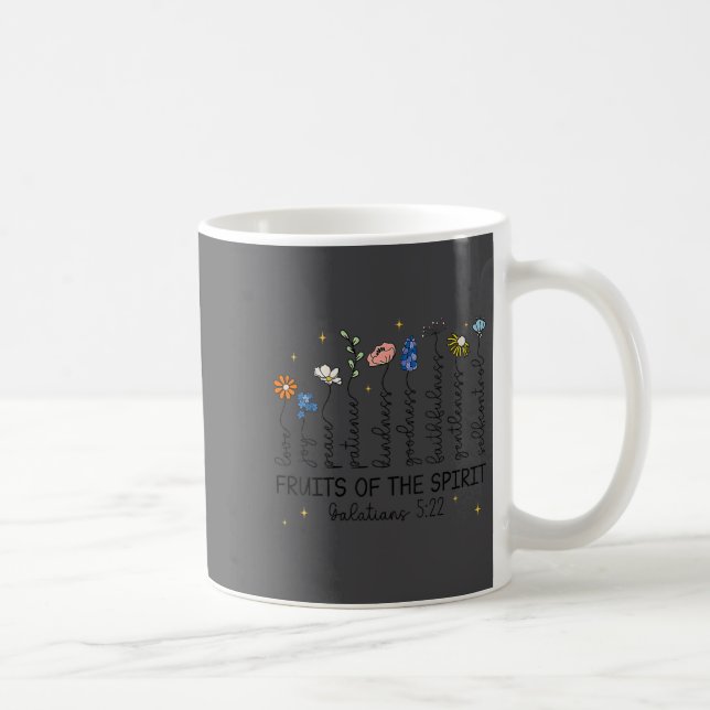 Caneca De Café Womens The Fruits Of The Srit Christian Wildflower (Direita)