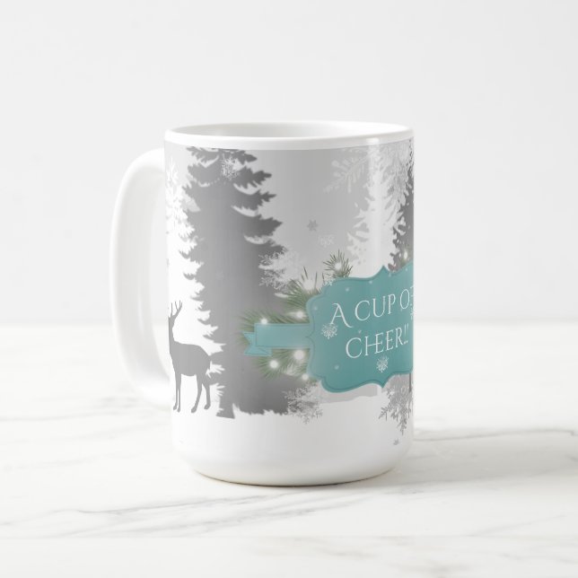 Caneca De Café Wonderland Coffee Mug - Teal (Frente Esquerda)