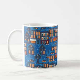 Caneca De Café Wonderland de inverno: Escapas da Casa Noturna
