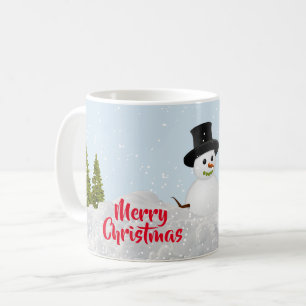 Caneca De Café Wonderland de inverno Feliz Natal Snowman