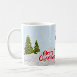 Caneca De Café Wonderland de inverno Feliz Natal Snowman