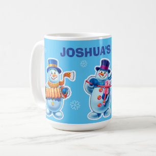 Caneca De Café Wonderland pessoas de neve Nome personalizado da c