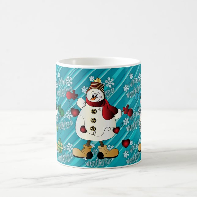 Caneca De Café Wonderland Snowmen | Natal (Centro)