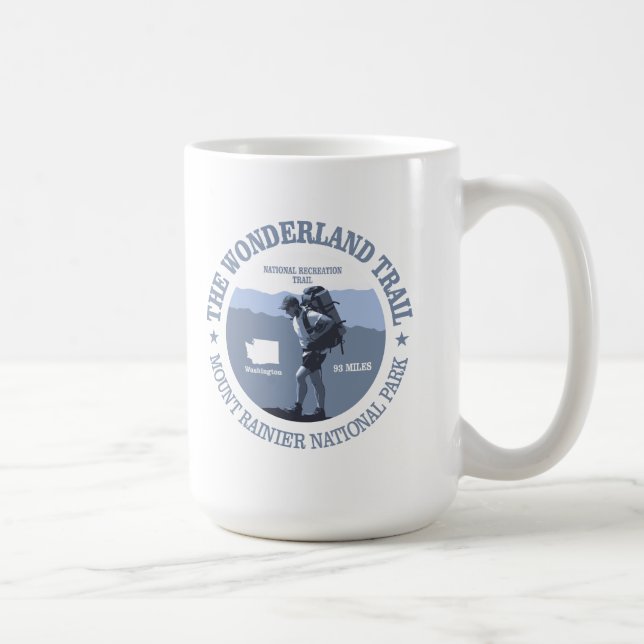 Caneca De Café Wonderland Trail (rd) (Direita)