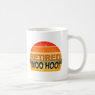 Caneca De Café Woo Hoo Aposentado Com O Sunset Vintage