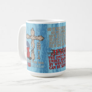 Caneca De Café Wood Cross Porque Você Importa John 1 14 T-Shirt