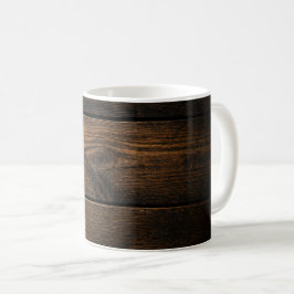 Caneca De Café Wood Print Mug