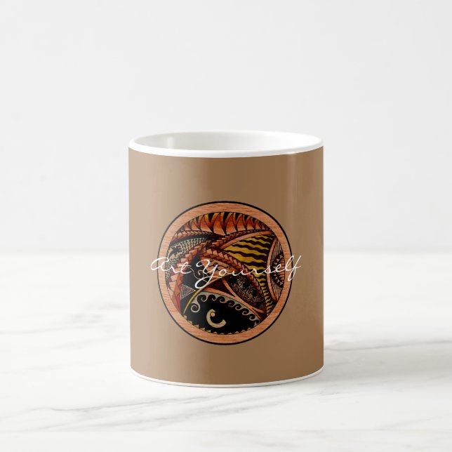 Caneca De Café Wood Tattoo (Centro)