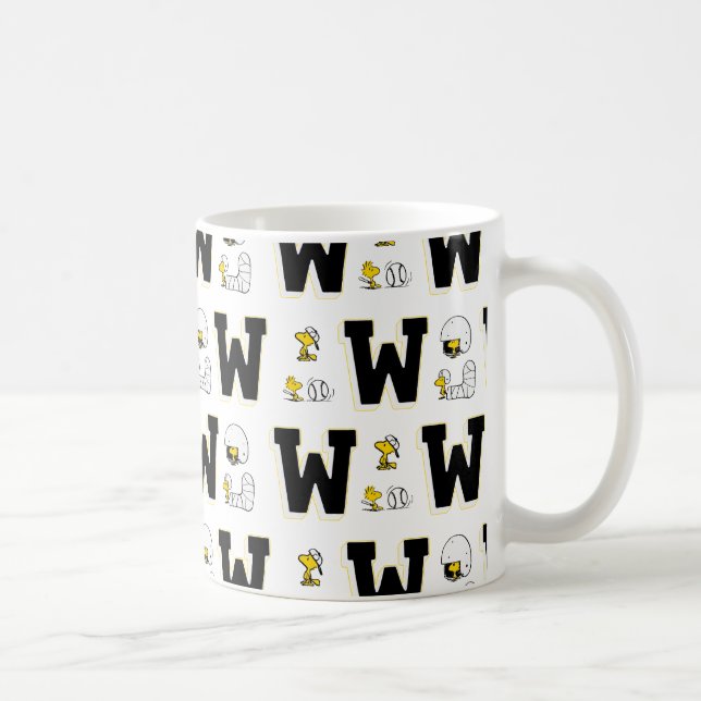 Caneca De Café Woodstock Varsity Sports - Letra Patterna (Direita)