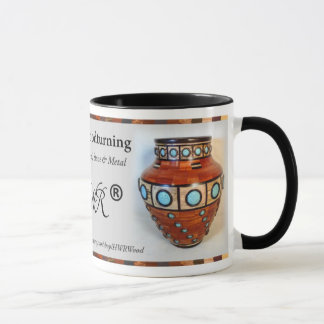 Caneca de café - Woodturning decorativo