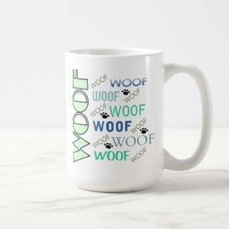 Caneca De Café WOOF e WOOF com canas
