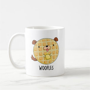 Caneca De Café Woofles Funny Doggy Waffle Pun