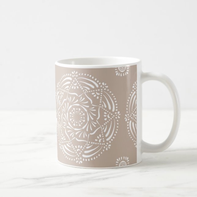Caneca De Café Wool Mandala (Direita)