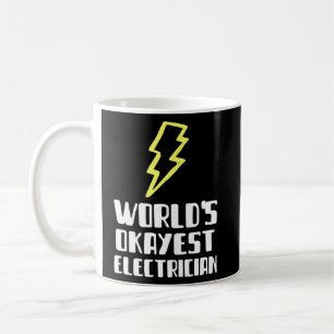 Caneca De Café Words Okayest Eletroner Plumber Bobo preguiçoso