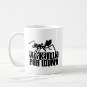 Caneca De Café Workaholic - Geek de Entomologia do Critério Ants