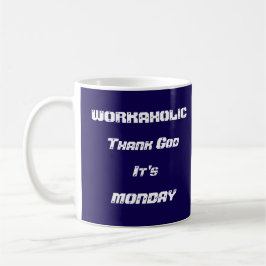 Caneca De Café Workaholic White Classic Mug de 11 oz
