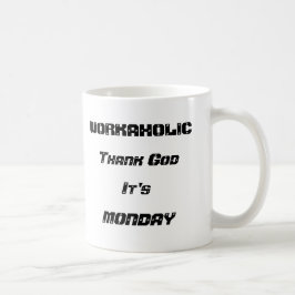 Caneca De Café Workaholic White Classic Mug de 11 oz