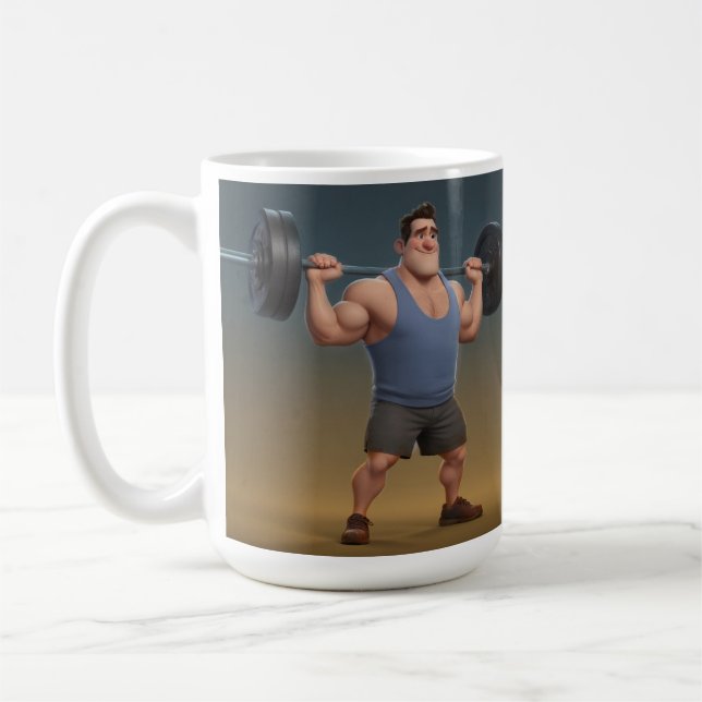 Caneca De Café Workout Man (Esquerda)