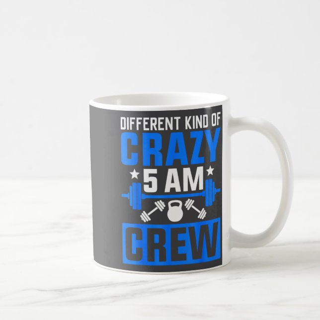 Caneca De Café Workout Squad 5am Crew Funny Gym Quote  (Direita)