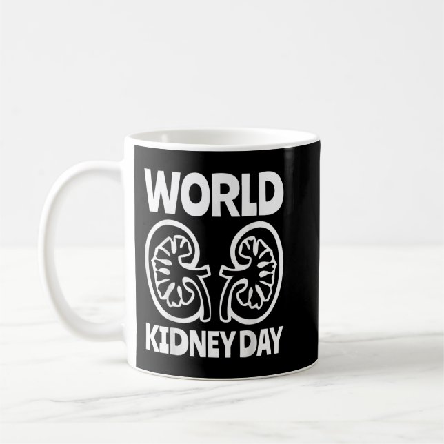 Caneca De Café World Kidney Day Public Awareness (Esquerda)