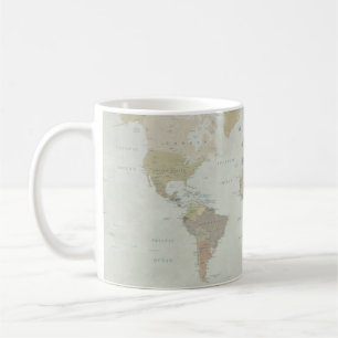 Caneca De Café World Map Coffee Mug