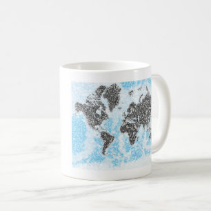Caneca De Café World Map Mug