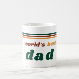 Caneca De Café World’s Best Dad Mug | Retro 70s Father’s Day Gift