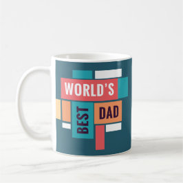 Caneca De Café World’s Best Dad Mug – Retro Style Father’s Day Gi