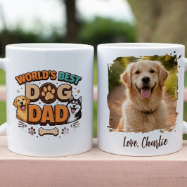 Caneca De Café World’s Best Dog Dad | Custom Father’s Day
