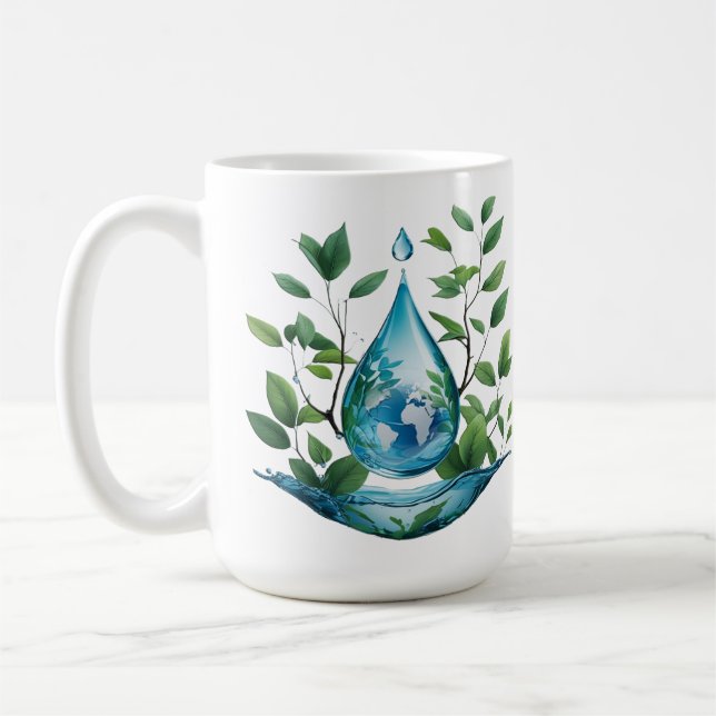 Caneca De Café World Water Day (Esquerda)