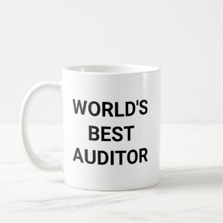 Caneca De Café Worlds Best Auditor Funny Career Coworker Gift