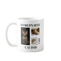 World's Best Cat Dad Custom Name Gift