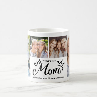 Caneca De Café World's Best Mom Ever Photo Collage Mother's Day