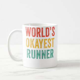 Caneca De Café World'S Okayest Runner Funny Running