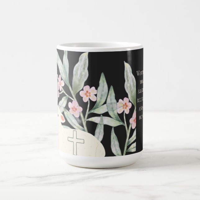 Caneca de Café Worthy Is The Lamb (Centro)